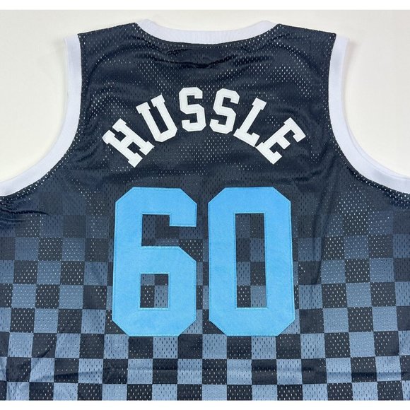 Nipsey Hussle #60 Crenshaw Headgear Classics Men XL Black White Checkered Jersey - Picture 10 of 11